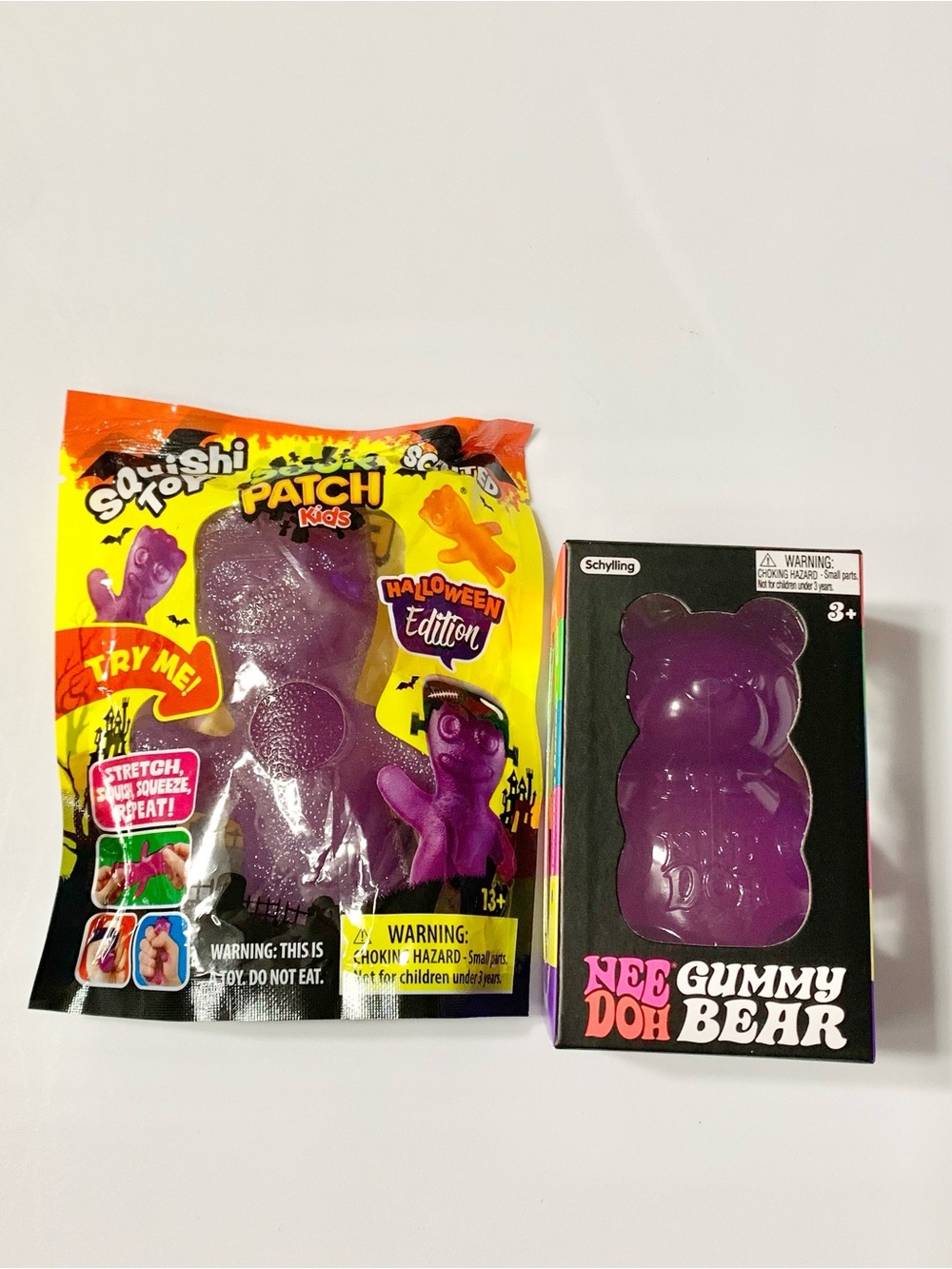 NEEDOH Gummy Bear & Halloween Grape Scented Sour Patch Kids Squishy Bundle NEW